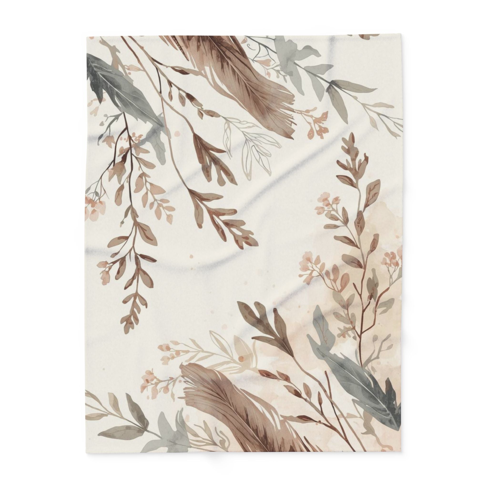 Cozy Arctic Fleece Blanket Floral Throw Boho Style Gift - Rosetta Creative Boutique